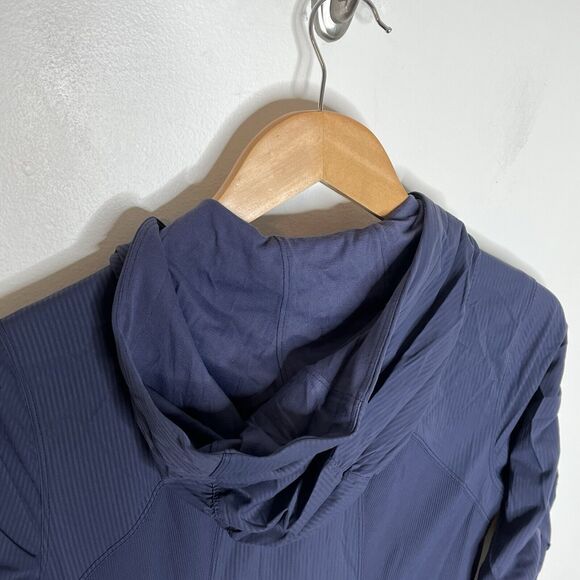Lululemon Reversible Dance Studio Jacket III Cadet Blue Womens 6 Full Zip - Picture 9 of 13